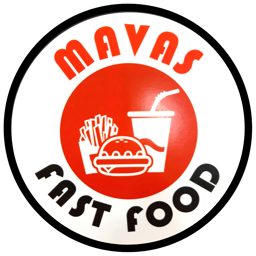 Mavas Fast Food logo.